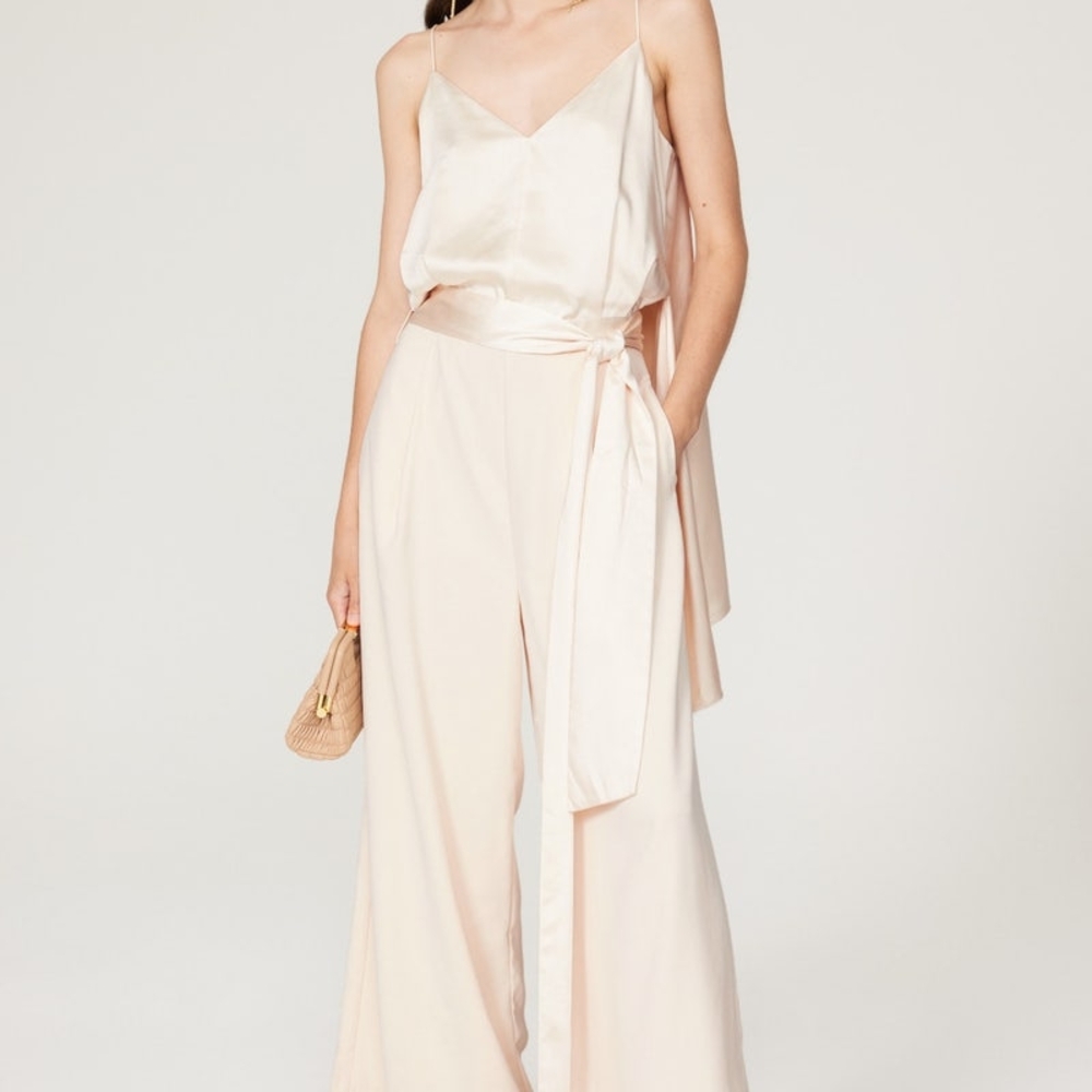Rent The Runway Obando Cream Jumpsuit